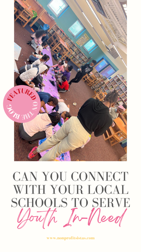 The blog post cover for Can You Connect With Your Local Schools to Serve Youth In-Need